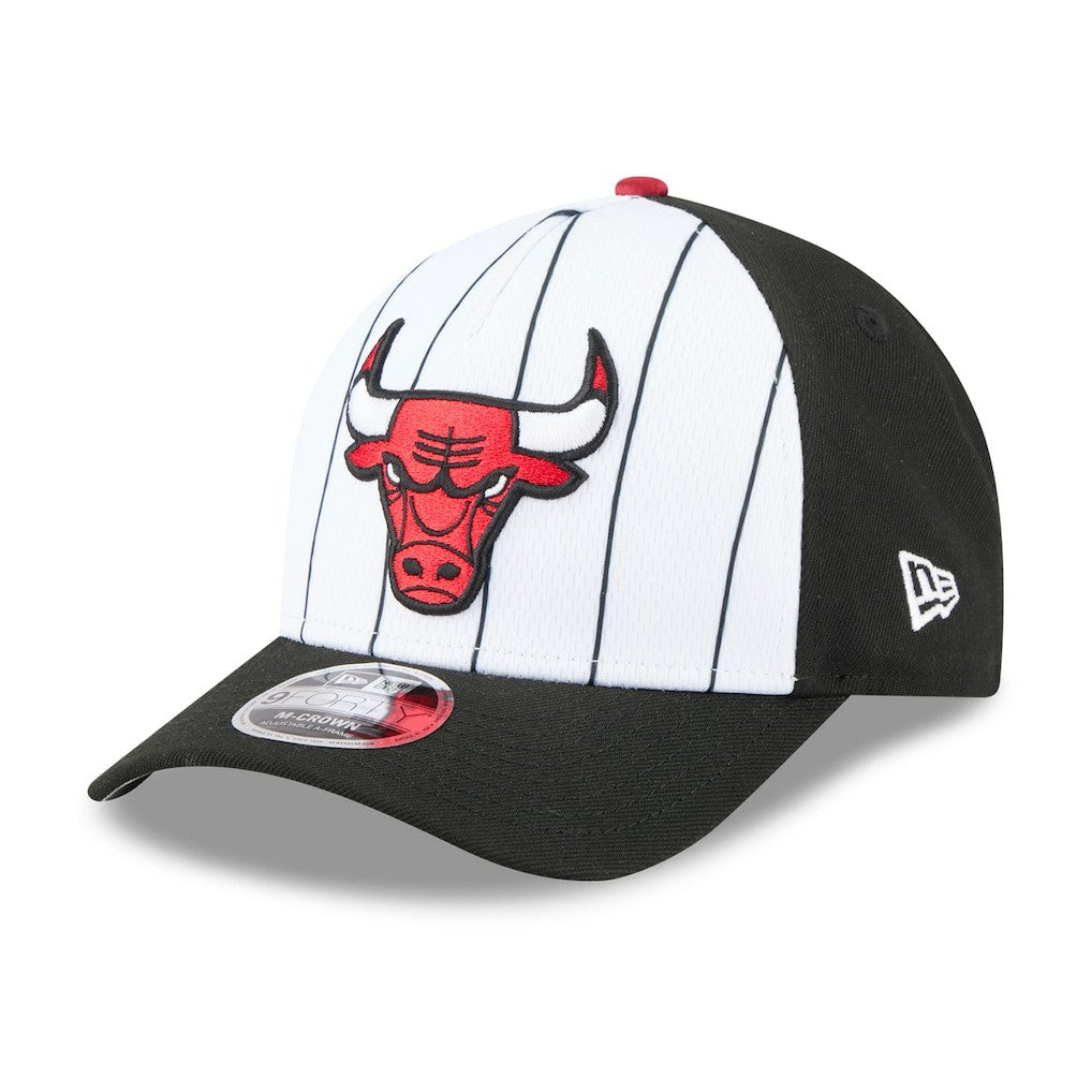 Chicago Bulls 2025 NBA Tip Off M-Crown A-Frame 9FORTY Adjustable Hat White/Black | New Era outlet
