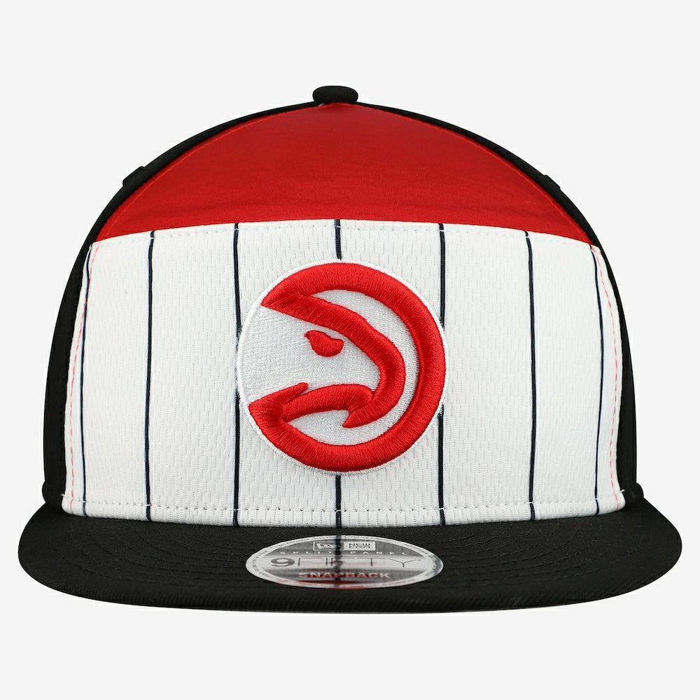 Atlanta Hawks 2025 NBA Tip Off Split Panel 9FIFTY Snapback Hat White/Red | New Era Near Me