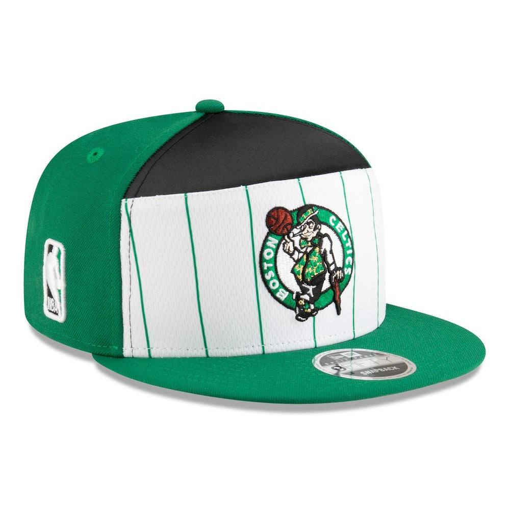 Boston Celtics 2025 NBA Tip Off Split Panel 9FIFTY Snapback Hat White/Kelly Green | New Era outlet