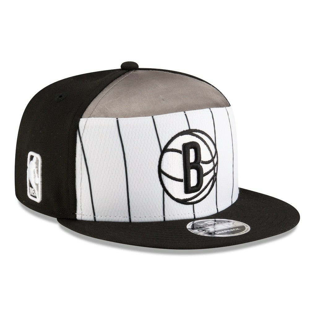 Brooklyn Nets 2025 NBA Tip Off Split Panel 9FIFTY Snapback Hat White/Black | New Era US