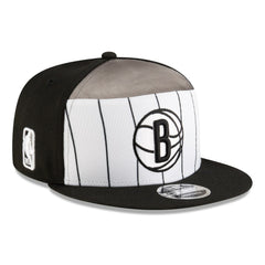 Brooklyn Nets 2025 NBA Tip Off Split Panel 9FIFTY Snapback Hat White/Black | New Era US