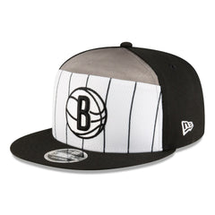Brooklyn Nets 2025 NBA Tip Off Split Panel 9FIFTY Snapback Hat White/Black | New Era US