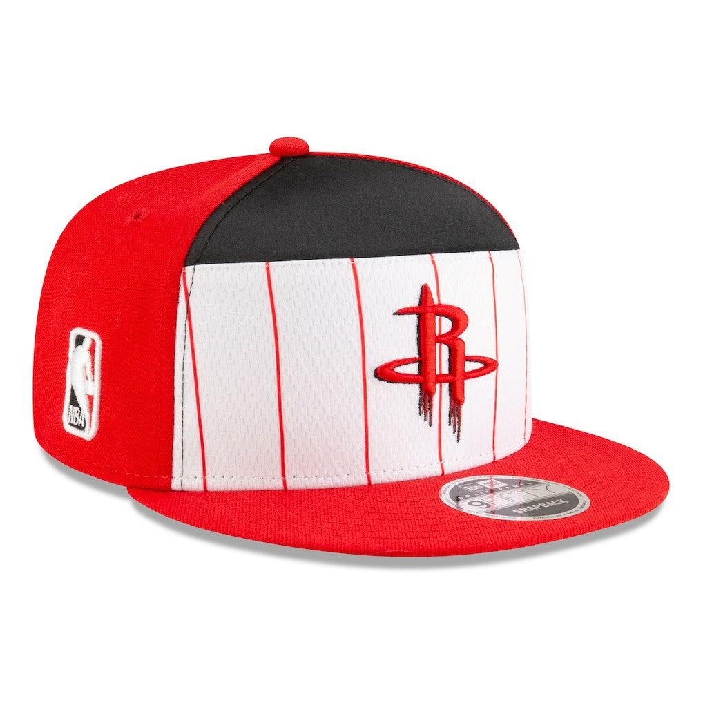 Houston Rockets 2025 NBA Tip Off Split Panel 9FIFTY Snapback Hat for sale White/Red | New Era US