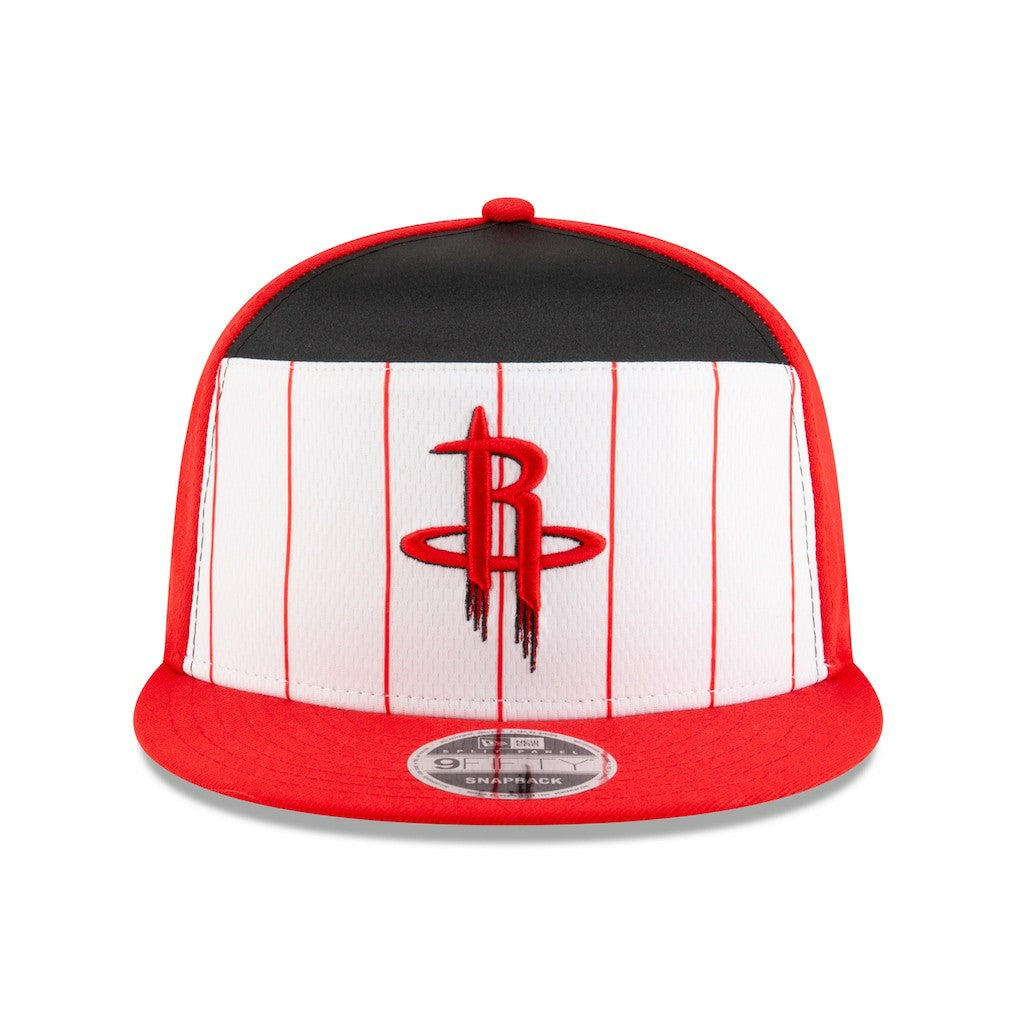 Houston Rockets 2025 NBA Tip Off Split Panel 9FIFTY Snapback Hat for sale White/Red | New Era US