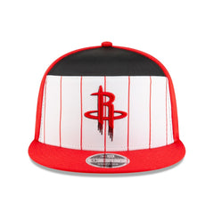 Houston Rockets 2025 NBA Tip Off Split Panel 9FIFTY Snapback Hat for sale White/Red | New Era US