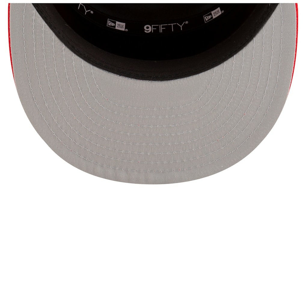 Houston Rockets 2025 NBA Tip Off Split Panel 9FIFTY Snapback Hat for sale White/Red | New Era US