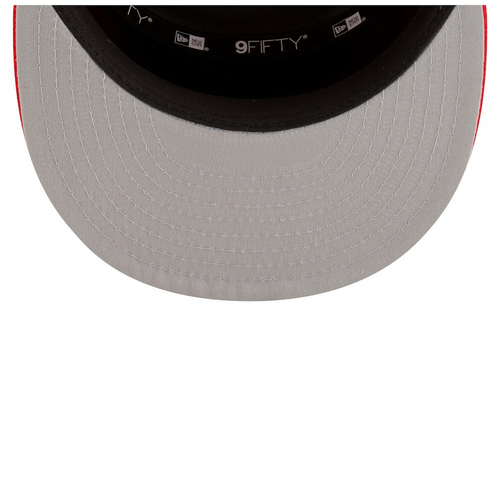 Houston Rockets 2025 NBA Tip Off Split Panel 9FIFTY Snapback Hat for sale White/Red | New Era US