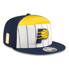 Indiana Pacers 2025 NBA Tip Off Split Panel 9FIFTY Snapback Hat White/Navy | New Era Near Me
