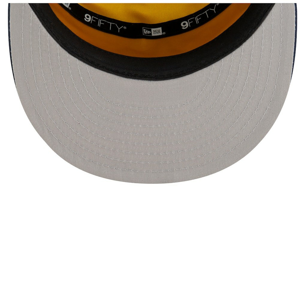 Indiana Pacers 2025 NBA Tip Off Split Panel 9FIFTY Snapback Hat White/Navy | New Era Near Me
