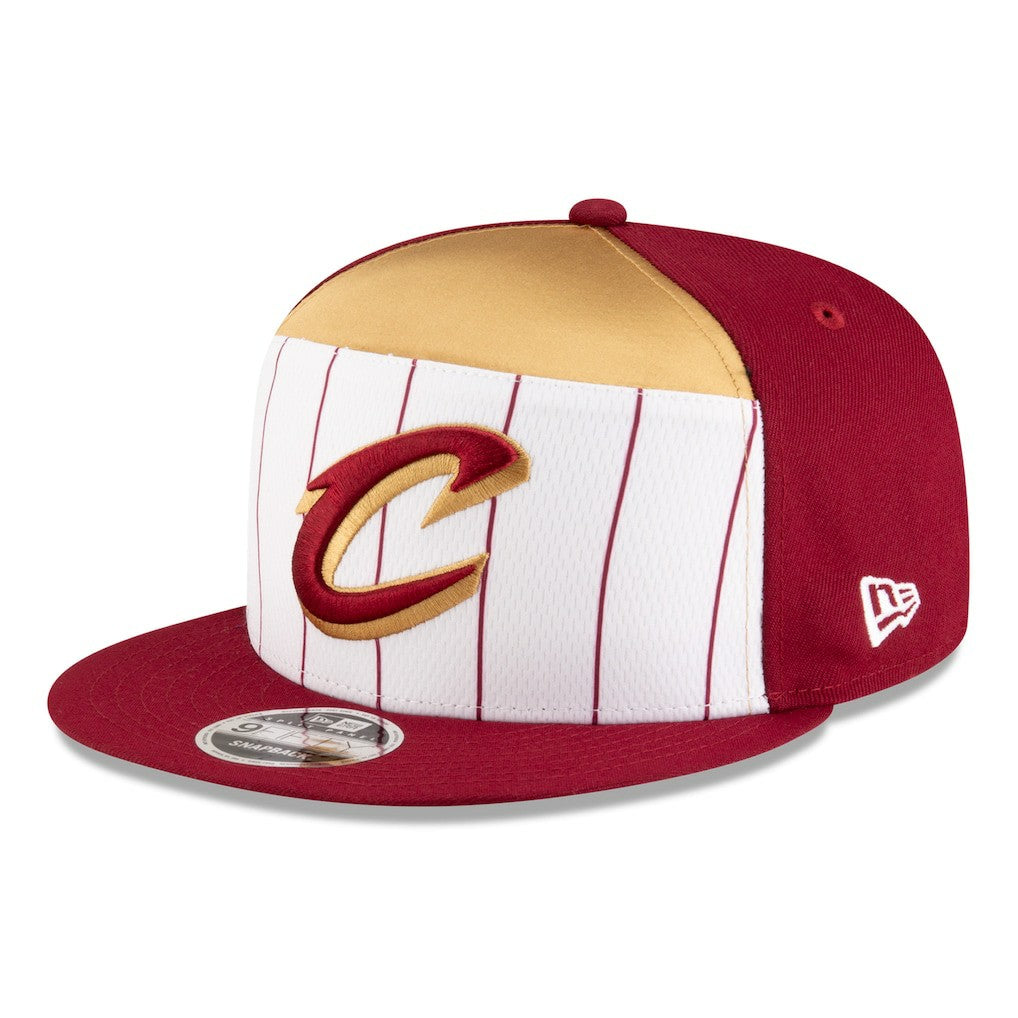 Cleveland Cavaliers 2025 NBA Tip Off Split Panel 9FIFTY Snapback Hat for sale White/Wine | New Era Near Me