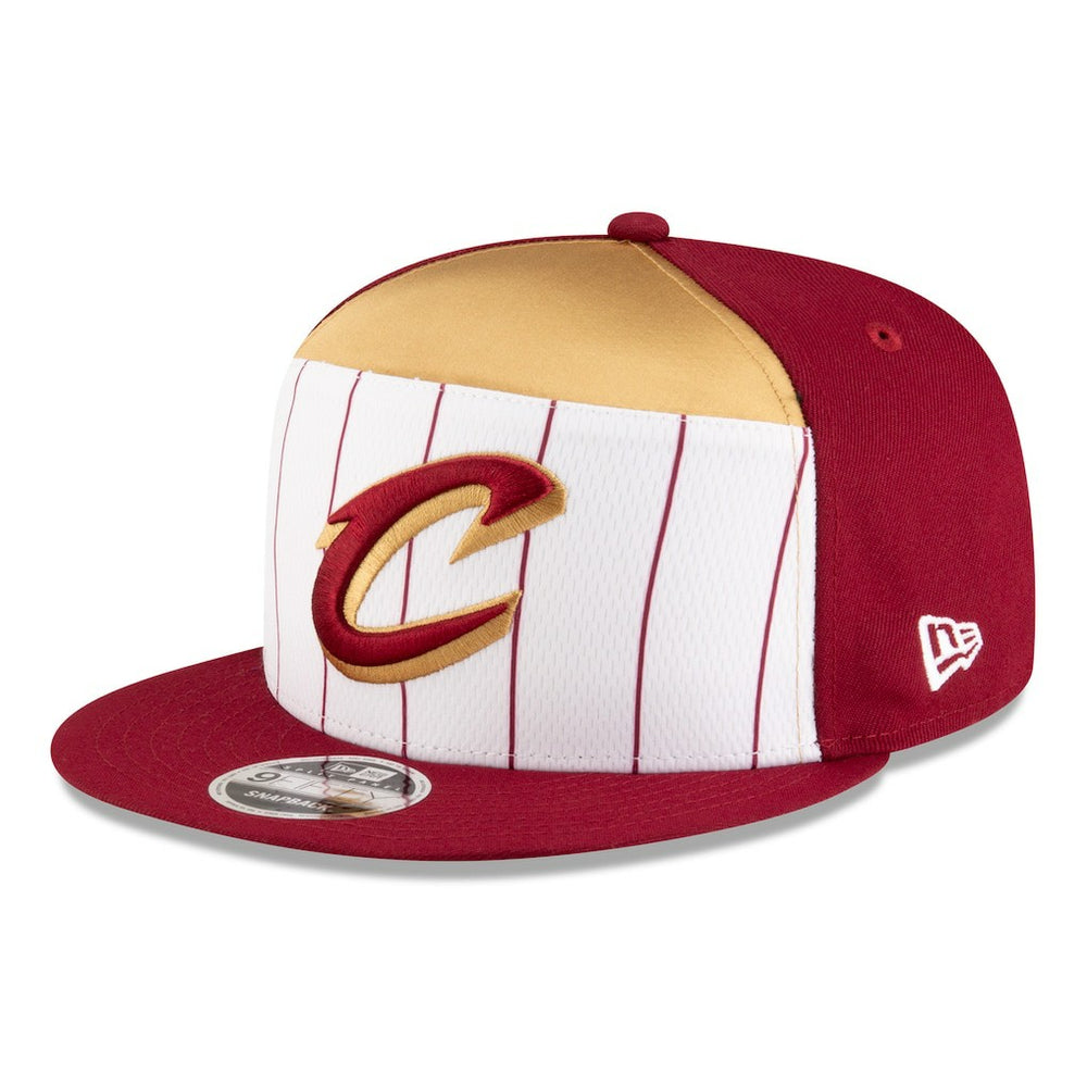 Cleveland Cavaliers 2025 NBA Tip Off Split Panel 9FIFTY Snapback Hat for sale White/Wine | New Era Near Me