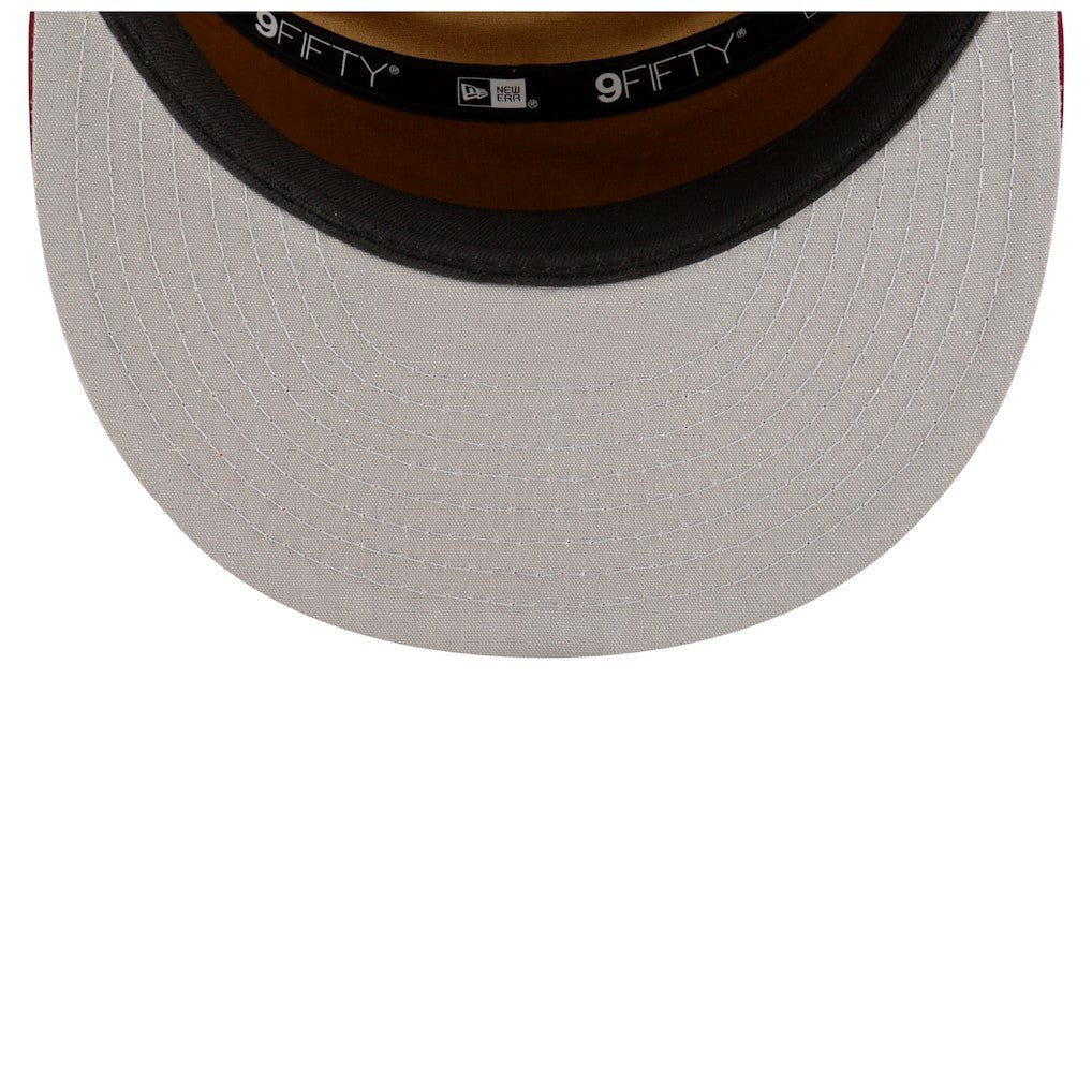 Cleveland Cavaliers 2025 NBA Tip Off Split Panel 9FIFTY Snapback Hat for sale White/Wine | New Era Near Me