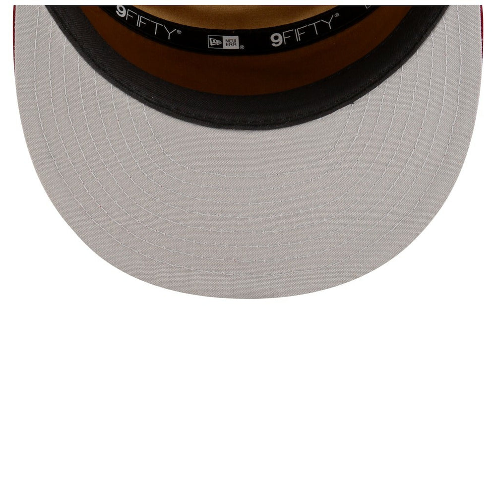 Cleveland Cavaliers 2025 NBA Tip Off Split Panel 9FIFTY Snapback Hat for sale White/Wine | New Era Near Me