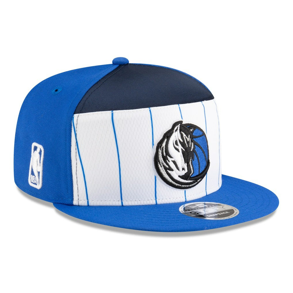 Dallas Mavericks 2025 NBA Tip Off Split Panel 9FIFTY Snapback Hat for sale White/Blue | New Era US