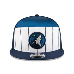 Minnesota Timberwolves 2025 NBA Tip Off Split Panel 9FIFTY Snapback Hat White/Navy | New Era for sale
