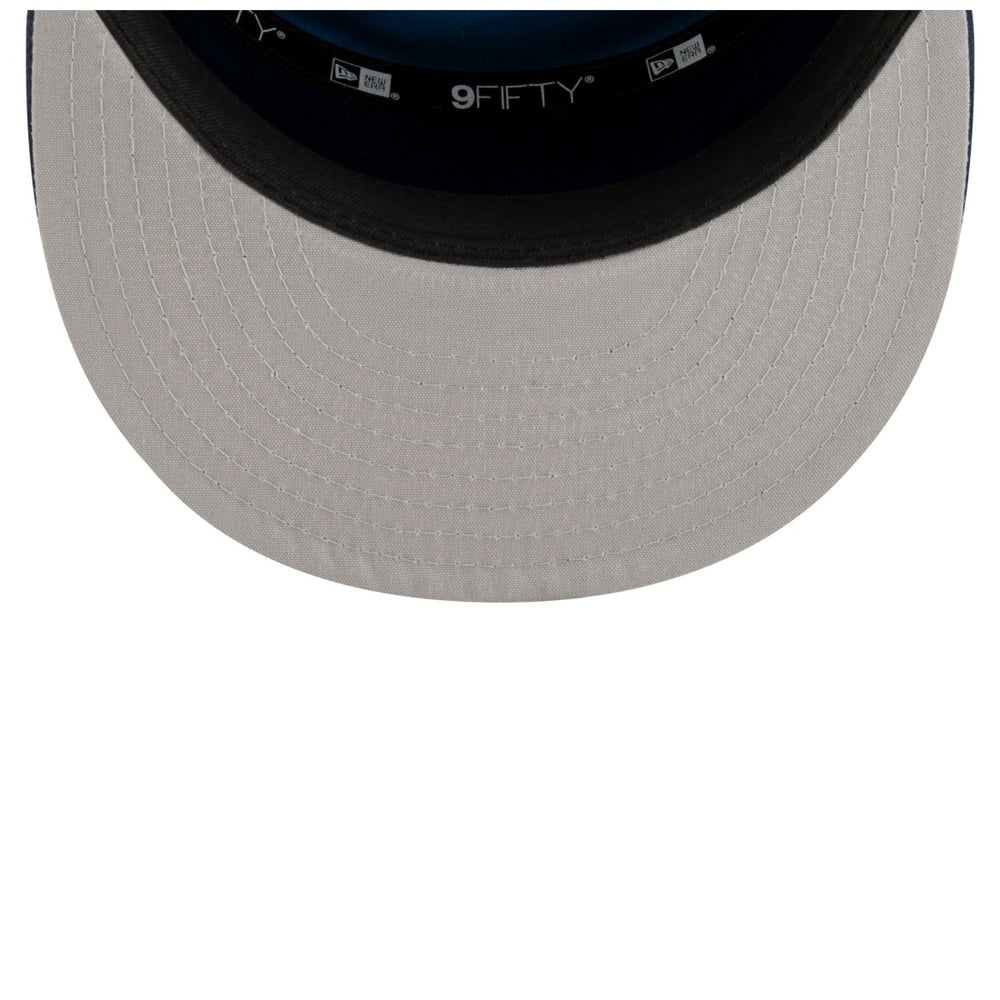 Minnesota Timberwolves 2025 NBA Tip Off Split Panel 9FIFTY Snapback Hat White/Navy | New Era for sale