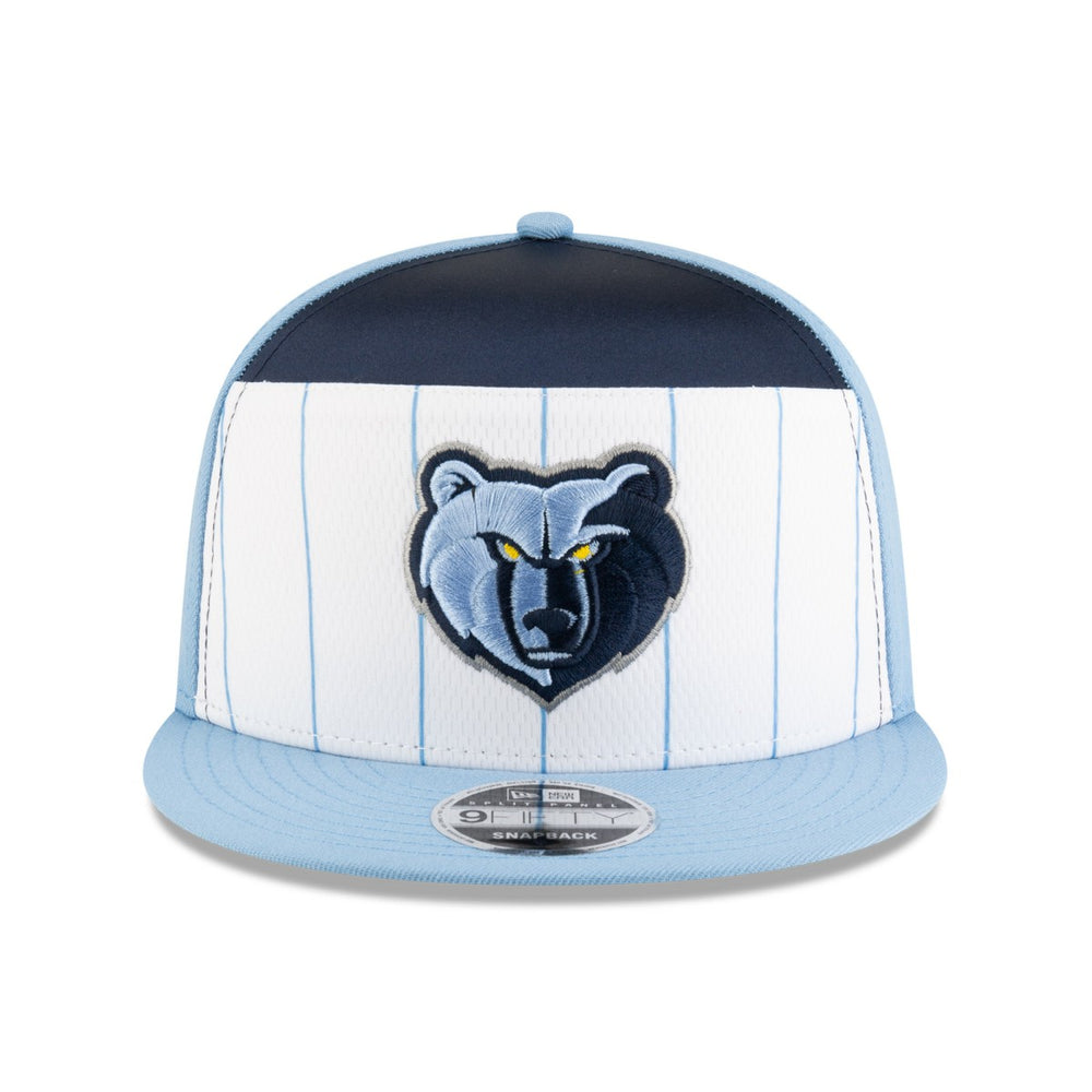 Memphis Grizzlies 2025 NBA Tip Off Split Panel 9FIFTY Snapback Hat White/Light Blue | New Era outlet