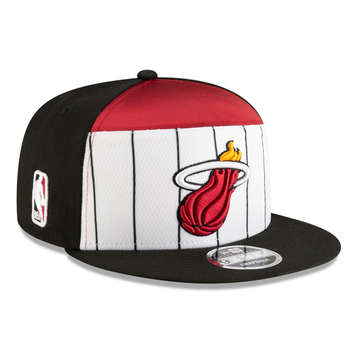 Miami Heat 2025 NBA Tip Off Split Panel 9FIFTY Snapback Hat White/Black | New Era Lifestyle