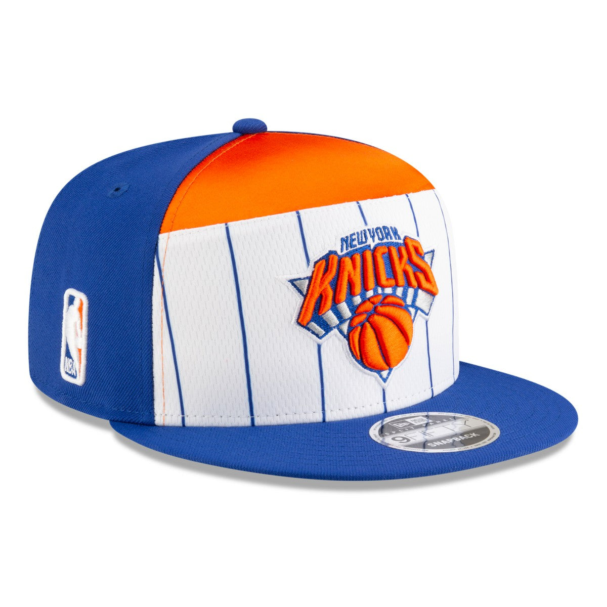 New York Knicks 2025 NBA Tip Off Split Panel 9FIFTY Snapback Hat White/Blue | New Era for sale