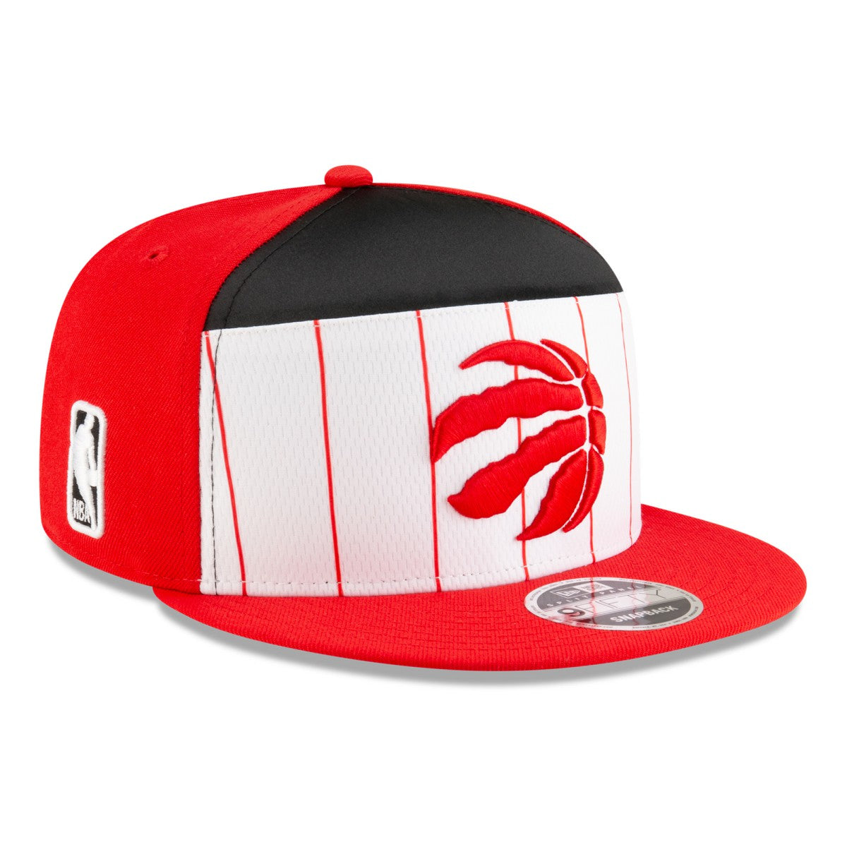 Toronto Raptors 2025 NBA Tip Off Split Panel 9FIFTY Snapback Hat White/Red | New Era for sale