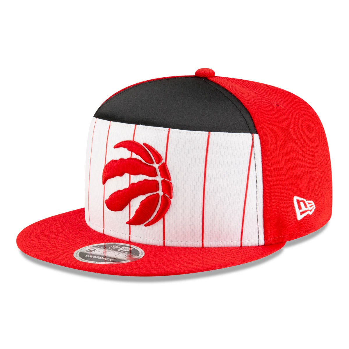 Toronto Raptors 2025 NBA Tip Off Split Panel 9FIFTY Snapback Hat White/Red | New Era for sale