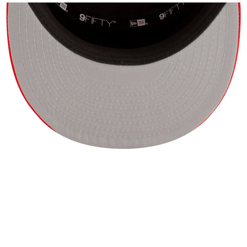 Toronto Raptors 2025 NBA Tip Off Split Panel 9FIFTY Snapback Hat White/Red | New Era for sale