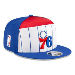 Philadelphia 76ers 2025 NBA Tip Off Split Panel 9FIFTY Snapback Hat White/Blue | New Era Lifestyle