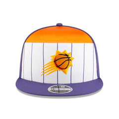 Phoenix Suns 2025 NBA Tip Off Split Panel 9FIFTY Snapback Hat White/Purple | New Era US