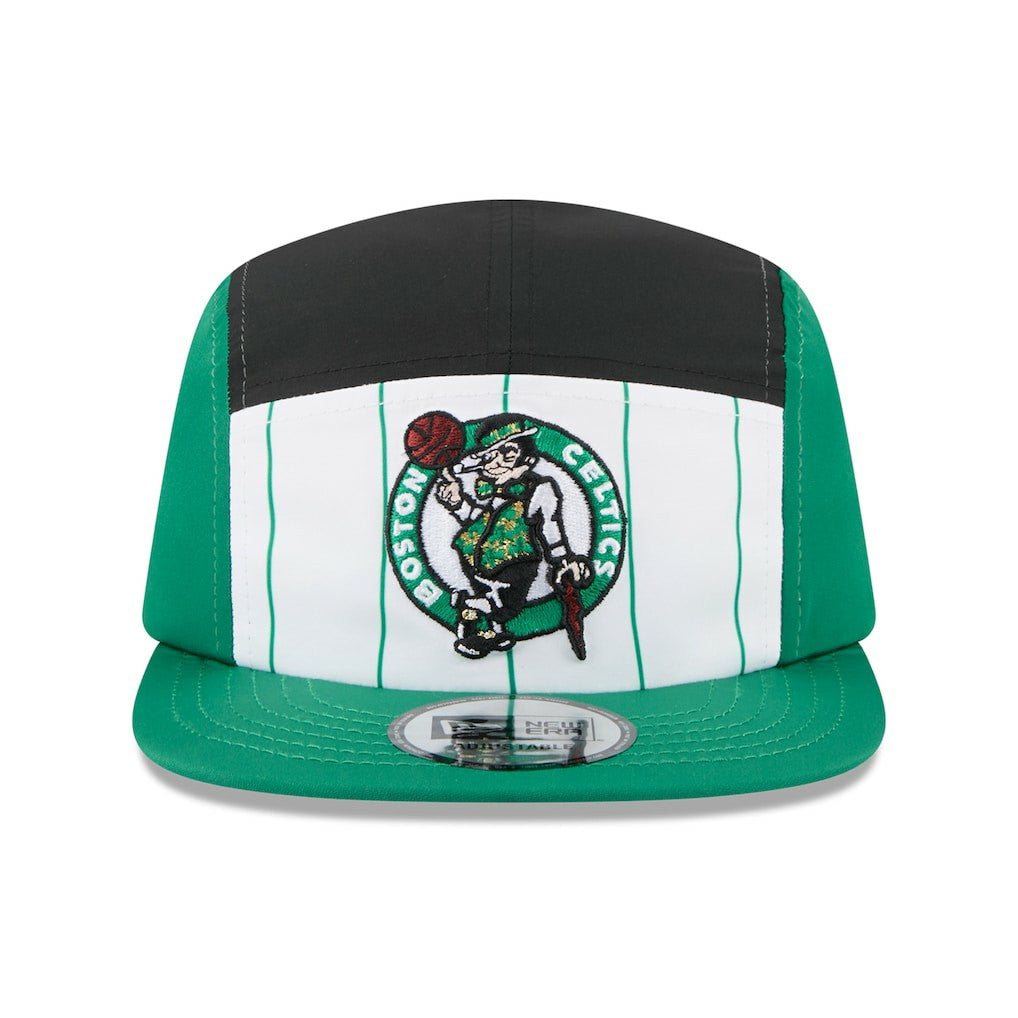 Boston Celtics 2025 NBA Tip Off Camper Adjustable Hat White/Kelly Green | New Era