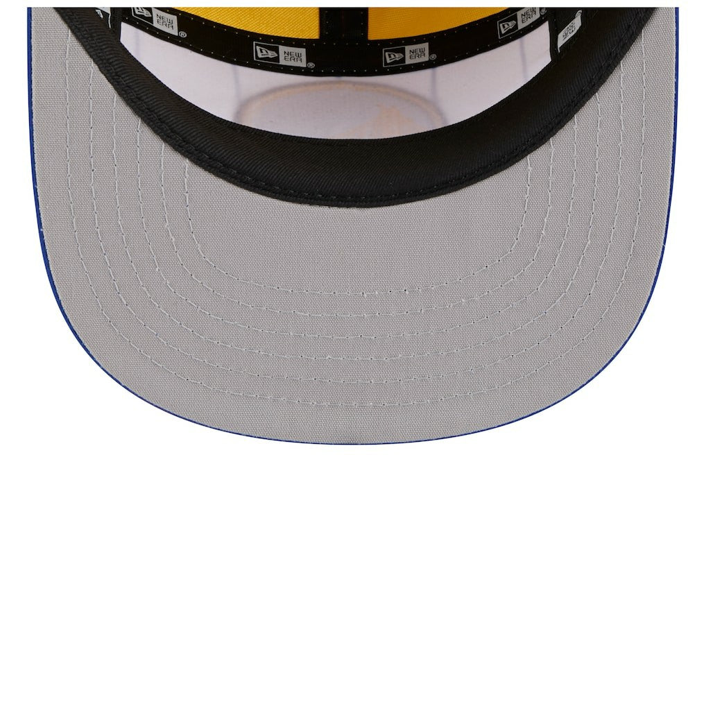 Golden State Warriors 2025 NBA Tip Off Camper Adjustable Hat for sale White/Royal | New Era Near Me