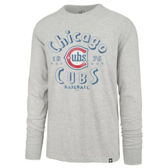 Chicago Cubs '47 Circle Change Franklin Long Sleeve T-Shirt - Gray - 47 brand on Sale