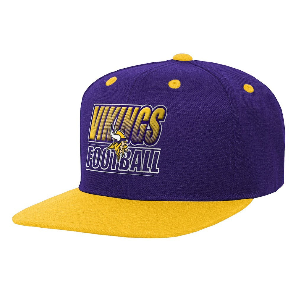 Minnesota Vikings Outerstuff Youth Team Gradient Deadstock Snapback Hat Purple