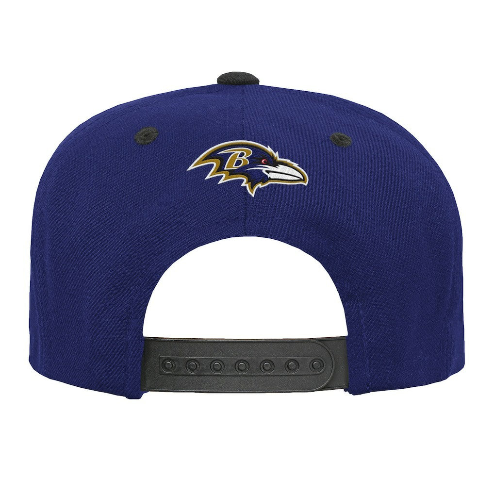 Baltimore Ravens Outerstuff Youth Team Gradient Deadstock Snapback Hat Purple
