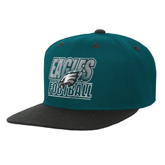 Philadelphia Eagles Outerstuff Youth Team Gradient Deadstock Snapback Hat Midnight Green