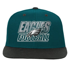 Philadelphia Eagles Outerstuff Youth Team Gradient Deadstock Snapback Hat Midnight Green