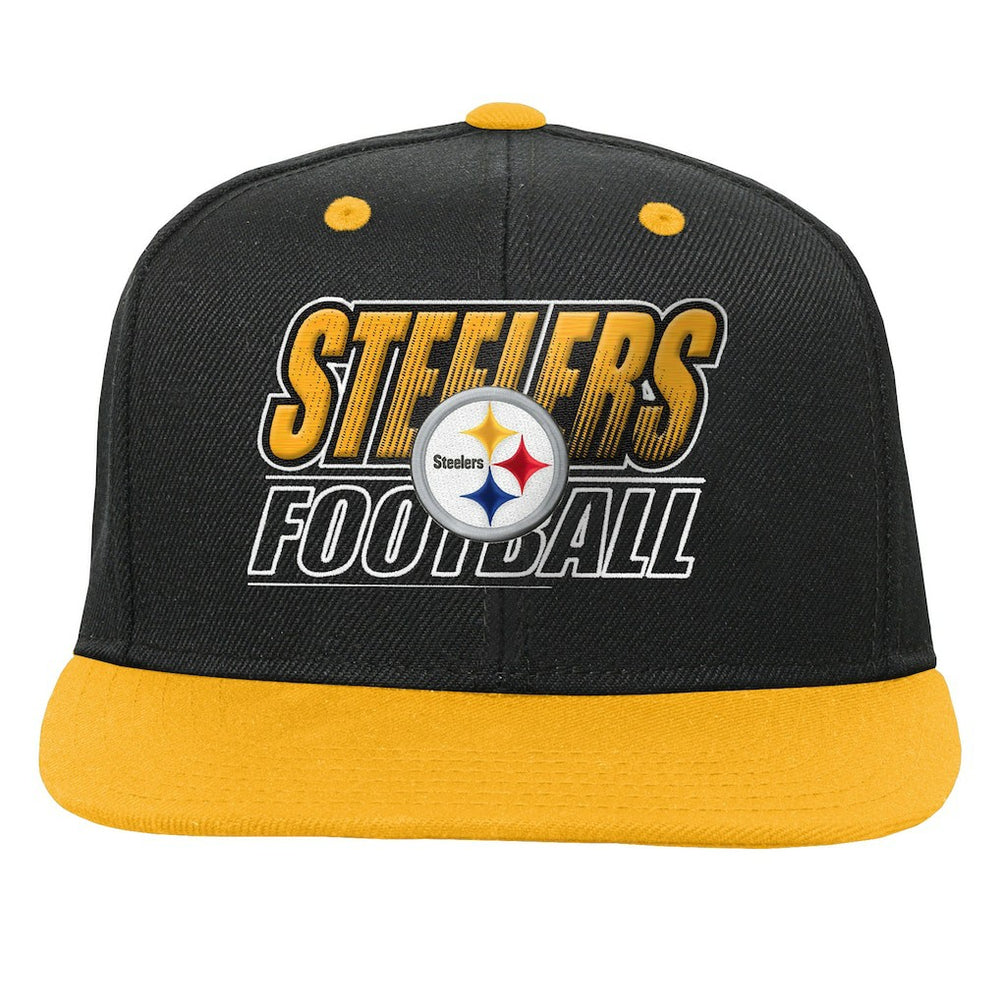 Pittsburgh Steelers Outerstuff Youth Team Gradient Deadstock Snapback Hat Black