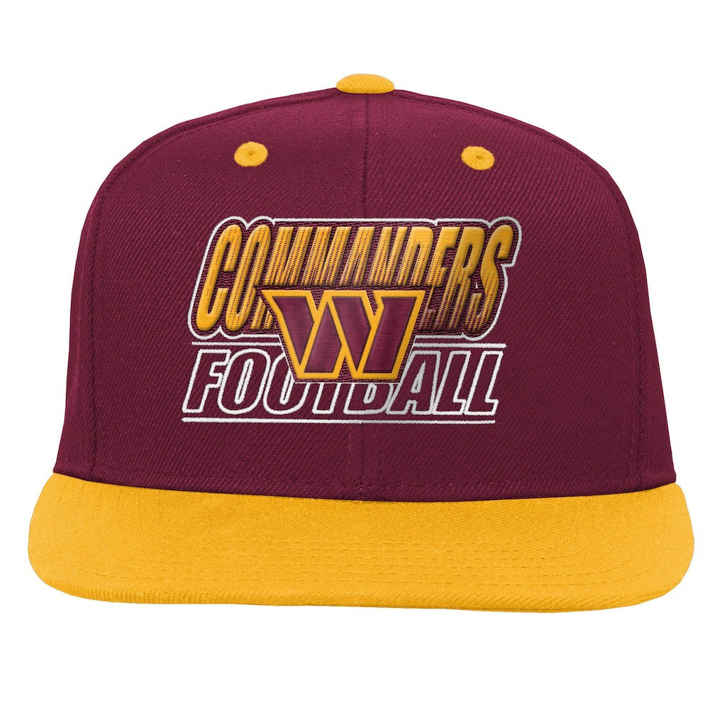 Washington Commanders Outerstuff Youth Team Gradient Deadstock Snapback Hat Burgundy