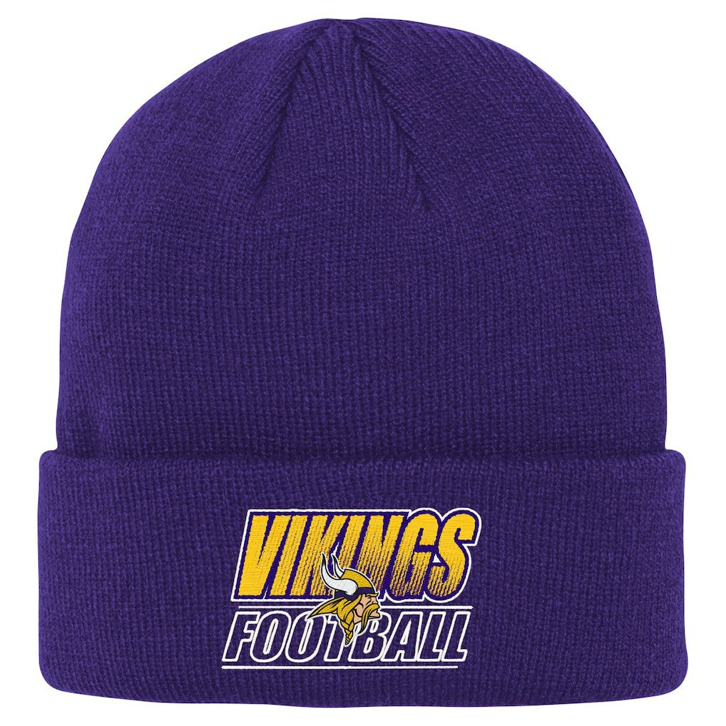 Minnesota Vikings Outerstuff Youth Team Gradient Cuffed Knit Hat Purple