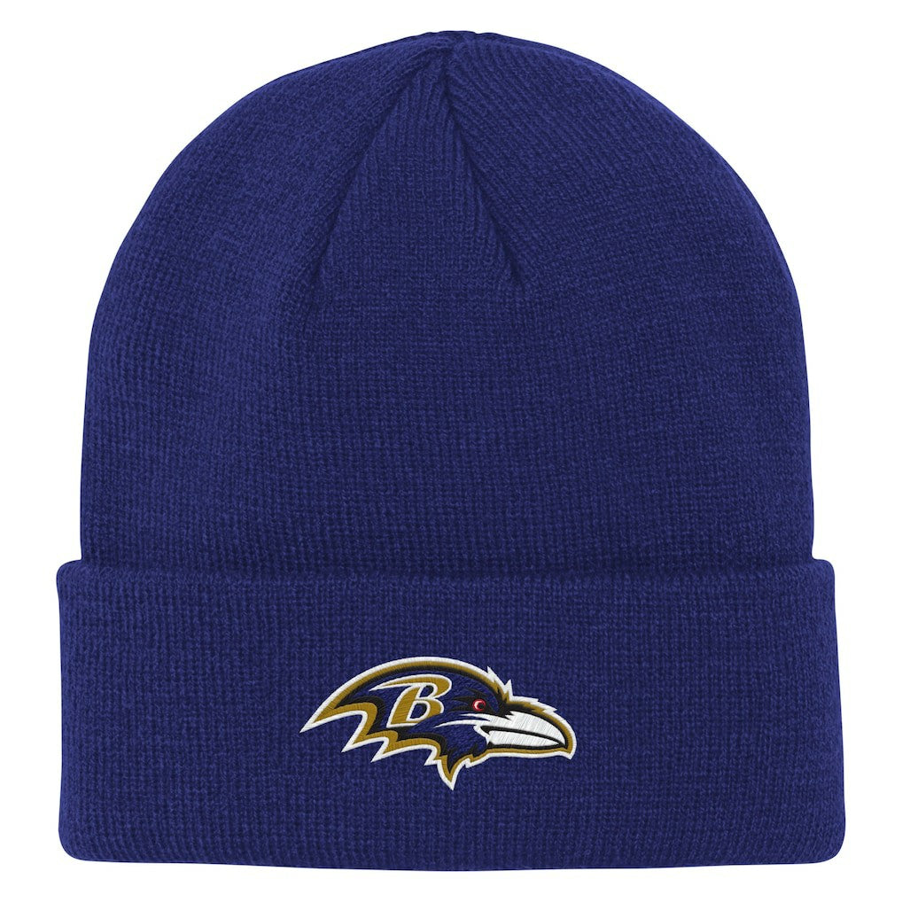 Baltimore Ravens Outerstuff Youth Team Gradient Cuffed Knit Hat Purple