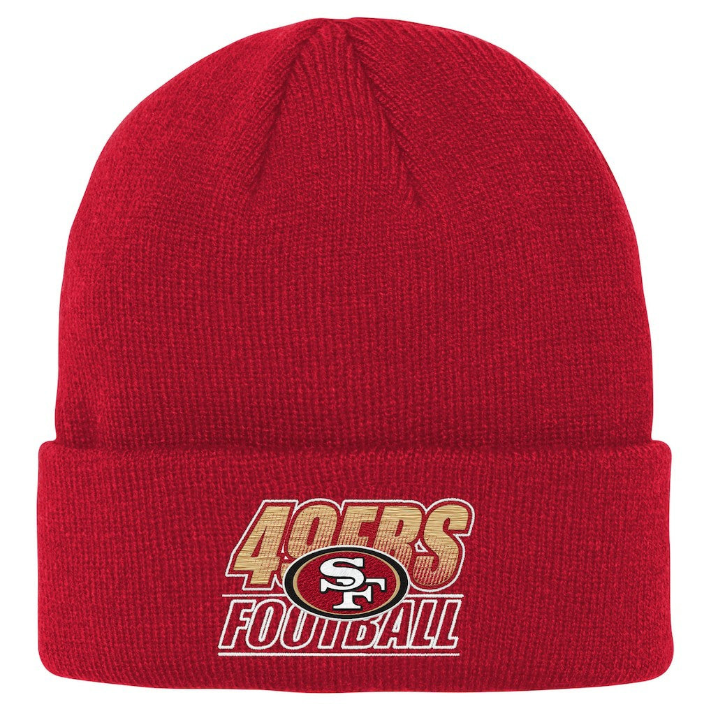 San Francisco 49ers Outerstuff Youth Team Gradient Cuffed Knit Hat Scarlet