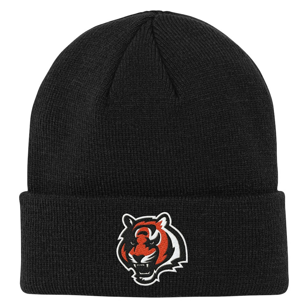 Cincinnati Bengals Outerstuff Youth Team Gradient Cuffed Knit Hat Black