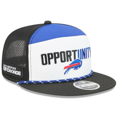 Buffalo Bills New Era 2025 Inspire Change Split Panel 9FIFTY Snapback Hat White/Black