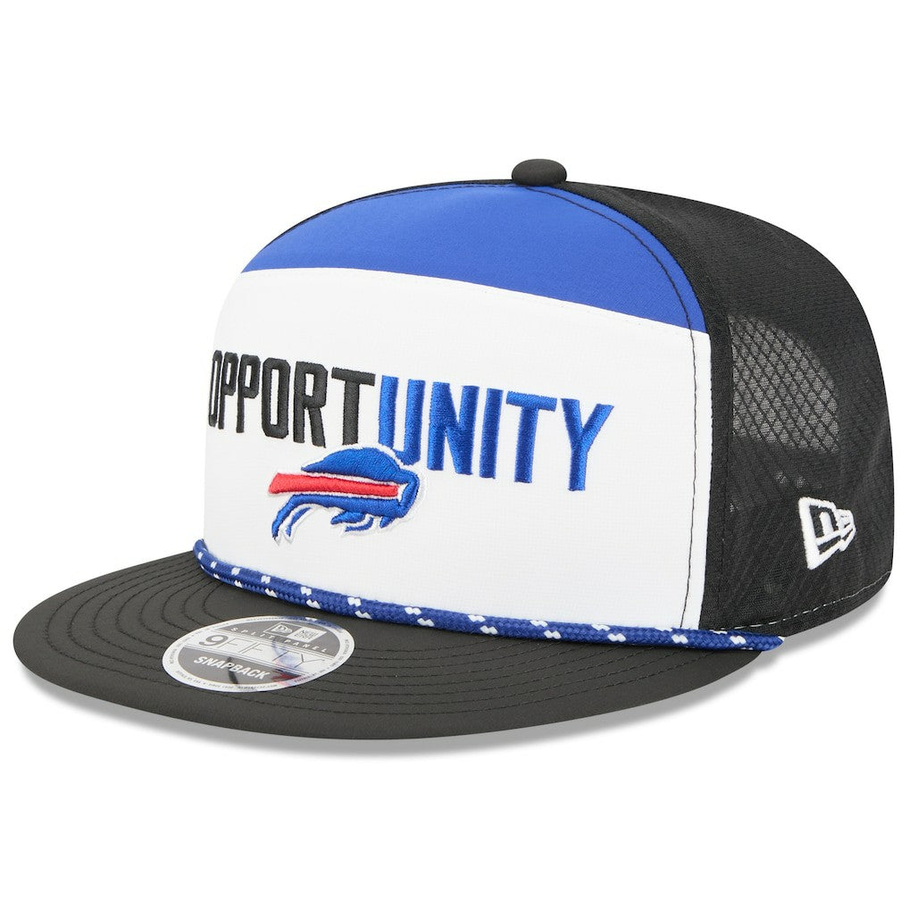 Buffalo Bills New Era 2025 Inspire Change Split Panel 9FIFTY Snapback Hat White/Black