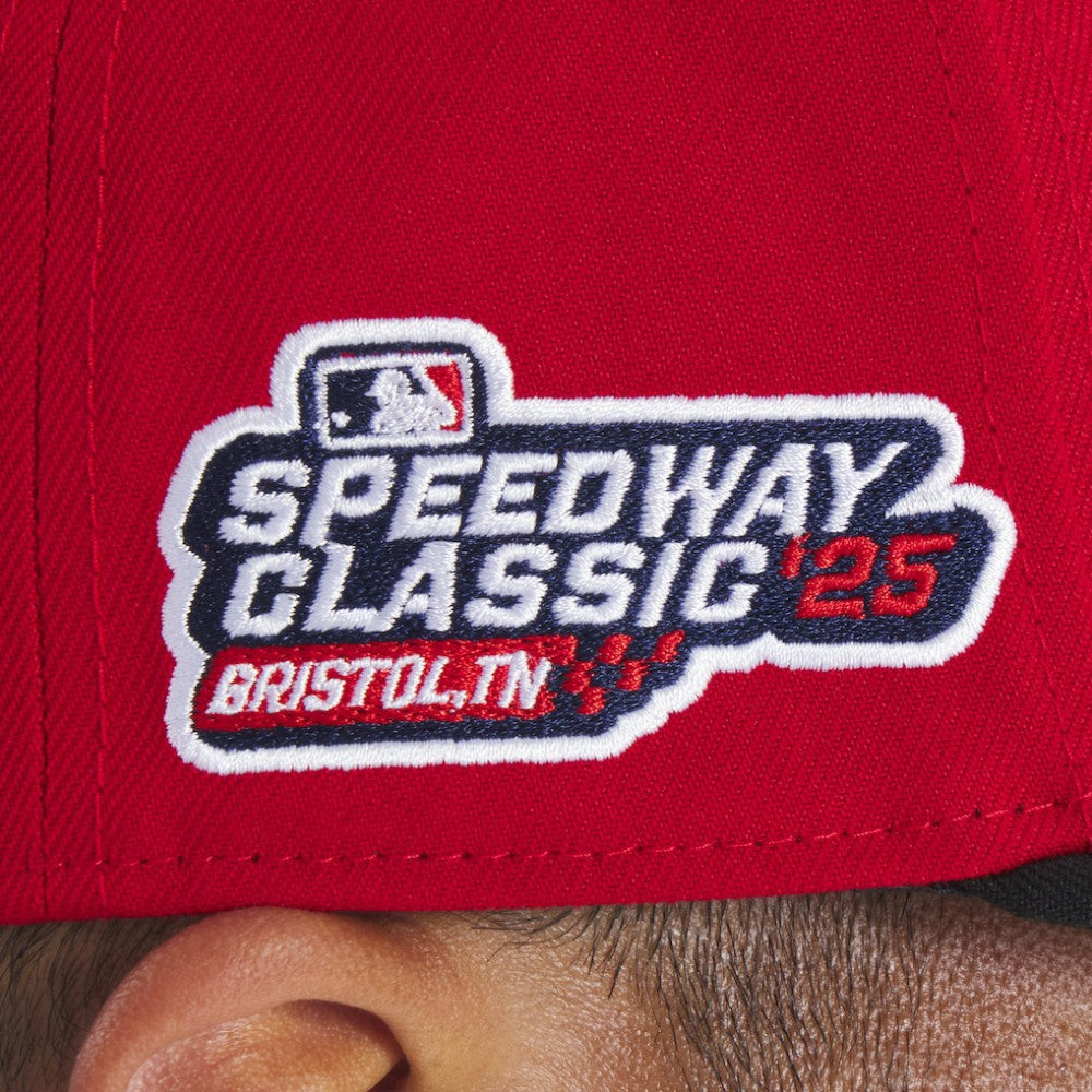 Cincinnati Reds New Era 2025 MLB Speedway Classic A-Frame 59FIFTY Fitted Hat - Red/Black - New Era on Sale