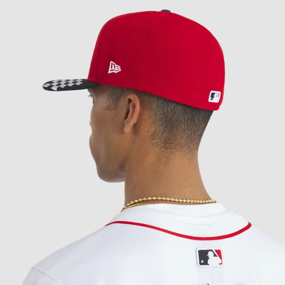 Cincinnati Reds New Era 2025 MLB Speedway Classic A-Frame 59FIFTY Fitted Hat - Red/Black - New Era on Sale