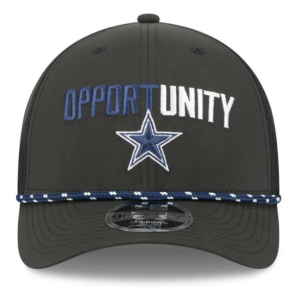 Dallas Cowboys New Era 2025 Inspire Change 9FORTY M-Crown Adjustable Hat Black