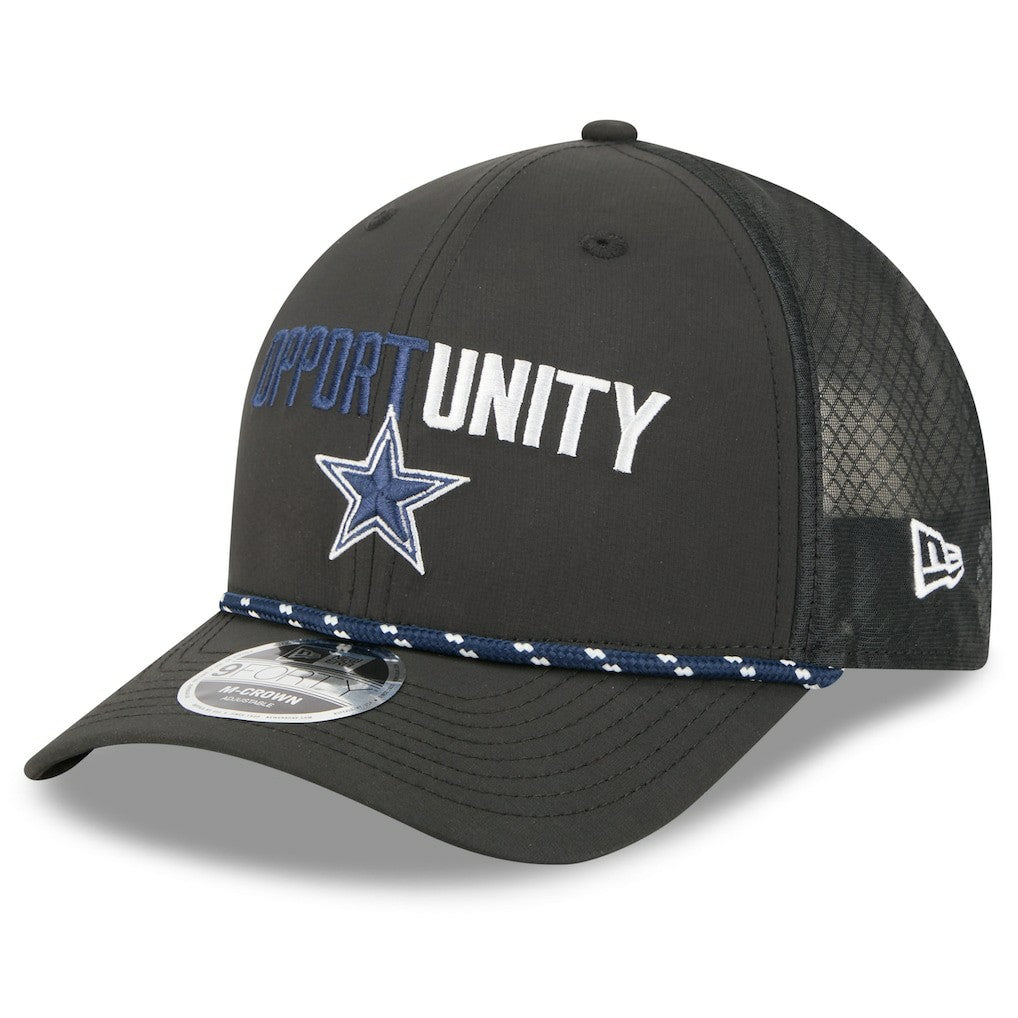 Dallas Cowboys New Era 2025 Inspire Change 9FORTY M-Crown Adjustable Hat Black