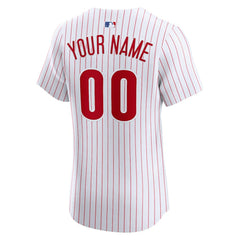 Philadelphia Phillies Nike Home Elite Custom Jersey - White - Nike Online