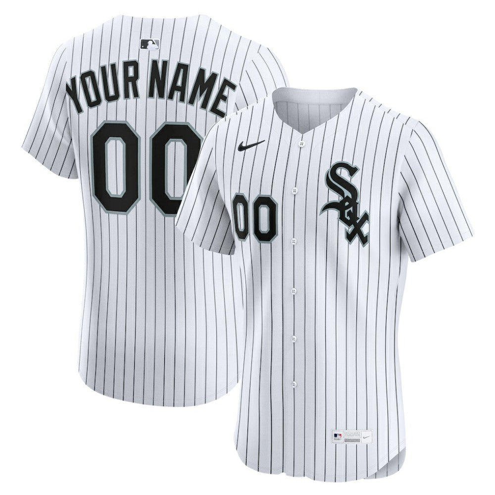 Chicago White Sox Nike Home Elite Custom Jersey - White - Nike Sale