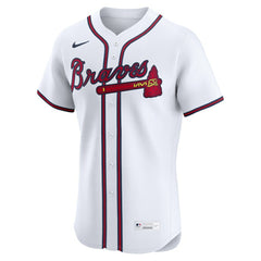 Atlanta Braves Nike Home Elite Custom Jersey - White - Nike Sale
